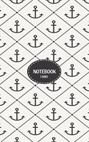 Notebook: Anchor on cream cover and Lined pages, Extra large (8.5 x 11) inches, 110 pages, White paper(1 Anchor on Cream Notebook)