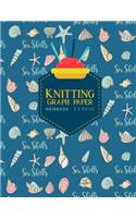 Knitting Graph Paper Notebook - 2: 3 Ratio: Knitters Graph Paper Journal, Knitting Design Graph Paper, Blank Knitting Patterns Book, Cute Sea Shells Cover(77 Knitting Graph Paper Notebooks)