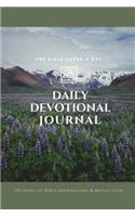 Daily Devotional Journal: One Bible Verse a Day - 100 Days of Bible Journaling and Reflection - Lavender Fields