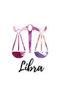 Libra: Libra Sketch Book Purple