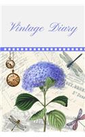 Vintage Diary: This Vintage Diary Consist of 100 pages 6 x 9 blank lined, compact to carry anywhere suitable for everyday use
