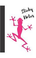Sticky Notes: Tree Frog College Ruled Composition Writing Notebook