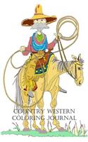 Country Western Coloring Journal