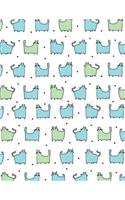 Cats Notebook - 4x4 Quad Ruled: 8.5 x 11 - 200 Pages - Graph Paper