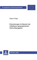 Entwicklungen Im Bereich Der Mittelbaren Geographischen Herkunftsangaben