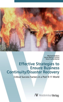 Effective Strategies to Ensure Business Continuity/Disaster Recovery