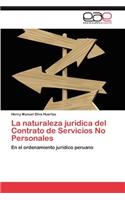 Naturaleza Juridica del Contrato de Servicios No Personales