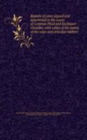 Reports of cases argued and determined in the courts of Common Pleas and Exchequer Chamber, with tables of the names of the cases and principal matters