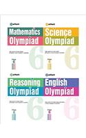 Olympiad Books Practice Sets Reasoning,Mathematics,Science,English  Class 6th