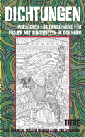 Malbücher für Erwachsene für Frauen mit Buntstiften in der Hand - Erstaunliche Muster Mandala und Entspannung - Tiere - Dichtungen