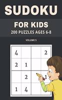 Sudoku For Kids 200 Puzzles Ages 6-8 Volume 5