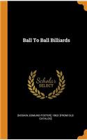 Ball to Ball Billiards