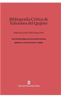 Bibliografía Crítica de Ediciones del Quijote
