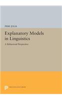 Explanatory Models in Linguistics