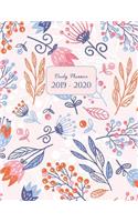 Daily Planner 2019 - 2020: One Page Per Day Academic / Student Diary from July 2019 to June 2020 - Time Schedule, Trackers, Goals and Gratitude Section (included Yearly and Mo