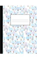 Magical Winter Forest: Dot Grid Notebook