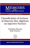Classification of Actions of Discrete Kac Algebras on Injective Factors: (Memoirs of the American Mathematical Society)