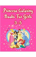 Princess Coloring Books For Girls 3-5: Princesses Jumbo Coloring Book With High Quality Images For Kids Ages 4-8 9-12