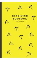 Skydiving Logbook 100 Jumps: Customized Notebook Gift (6" X 9")