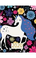 Unicorn 2020 Planner Weekly and Monthly