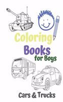 Coloring Books for Boys Cars & Trucks