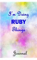 I'm Doing RUBY Things Journal