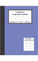 Graph Composition Notebook 4 Squares per inch 4x4 Quad Ruled 4 to 1 / 8.5 x 11 100 Sheets