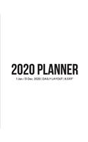 Simple 2020 Daily Planner
