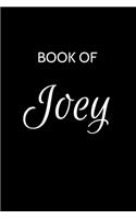 Joey Journal: A Gratitude Journal Notebook for Men Boys Fathers and Sons with the name Joey - Handsome Elegant Bold & Personalized - An Appreciation Gift - 120 Cr