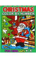 Christmas Color by Number for kids ages 4-8