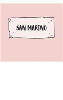 San Marino: Ruled Travel Diary Notebook or Journey Journal - Lined Trip Pocketbook for Men and Women with Lines