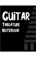 Guitar Tab Notebook: Large 8.5x11 - Guitar Tablature Blank Notebook Chords Guitarists Sheet Music Journal Musician Gift