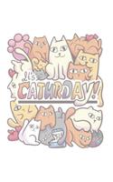 Caturdays Cat Notebook: Graph Paper Journal 6x9 - 120 Pages