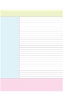 Notebook Paper: Student Note Paper for Taking Study Notes: Large 8.5 x 11 inch-150 Pages-Softcover(Notebook Stationery)