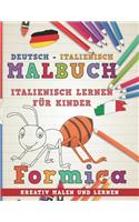 Malbuch Deutsch - Italienisch I Italienisch Lernen F