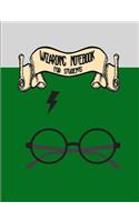 Wizarding Notebook for Students: Notebook Ruled Paper for Birthday, Christmas, Back to School Journal Gift for Magical Friend, Family, Teacher, Student