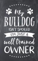 My Bulldog Isn't Spoiled I'm Just a Well Trained Owner: Bulldog Dog Composition Lined Notebook Journal