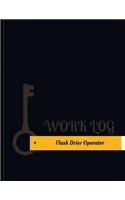 Flash Drier Operator Work Log