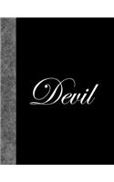 Devil: Lined Notebook, 144 pages