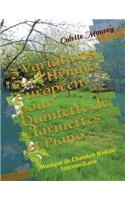 3 Variations sur l'Hymne Européen pour Quintette de Clarinettes et Piano: Musique de Chambre Niveau Intermédiaire