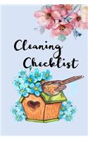 Cleaning Checklist: Daily Cleaning Schedule -Cleaning Checklist for Keep the house tidy and clean- Housekeeping, Weekly Cleaning, Size 6x9-Paperback