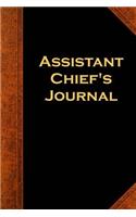 Assistant Chief's Journal: (Notebook, Diary, Blank Book)(Law Enforcement Journals Notebooks Diaries)