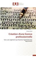 Création d'Une Licence Professionnelle