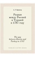 The gap between Russia and Turkey in 1787