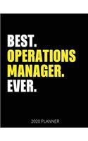 Best Operations Manager Ever 2020 Planner