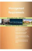 Management Requirements A Complete Guide - 2019 Edition