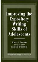 Improving the Expository Writing Skills of Adolescents