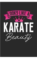 Looks Like a Karate Beauty: 6x9 inches dotgrid notebook, 120 Pages, Composition Book and Journal, perfect gift idea for girls like your daughter, sister or girlfriend who loves