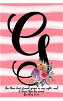 Monogram G Notebook