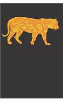 Notebook: Tiger Halloween Party Pumpkin Pattern Gift Dot Grid Dotted 6x9 120 Pages